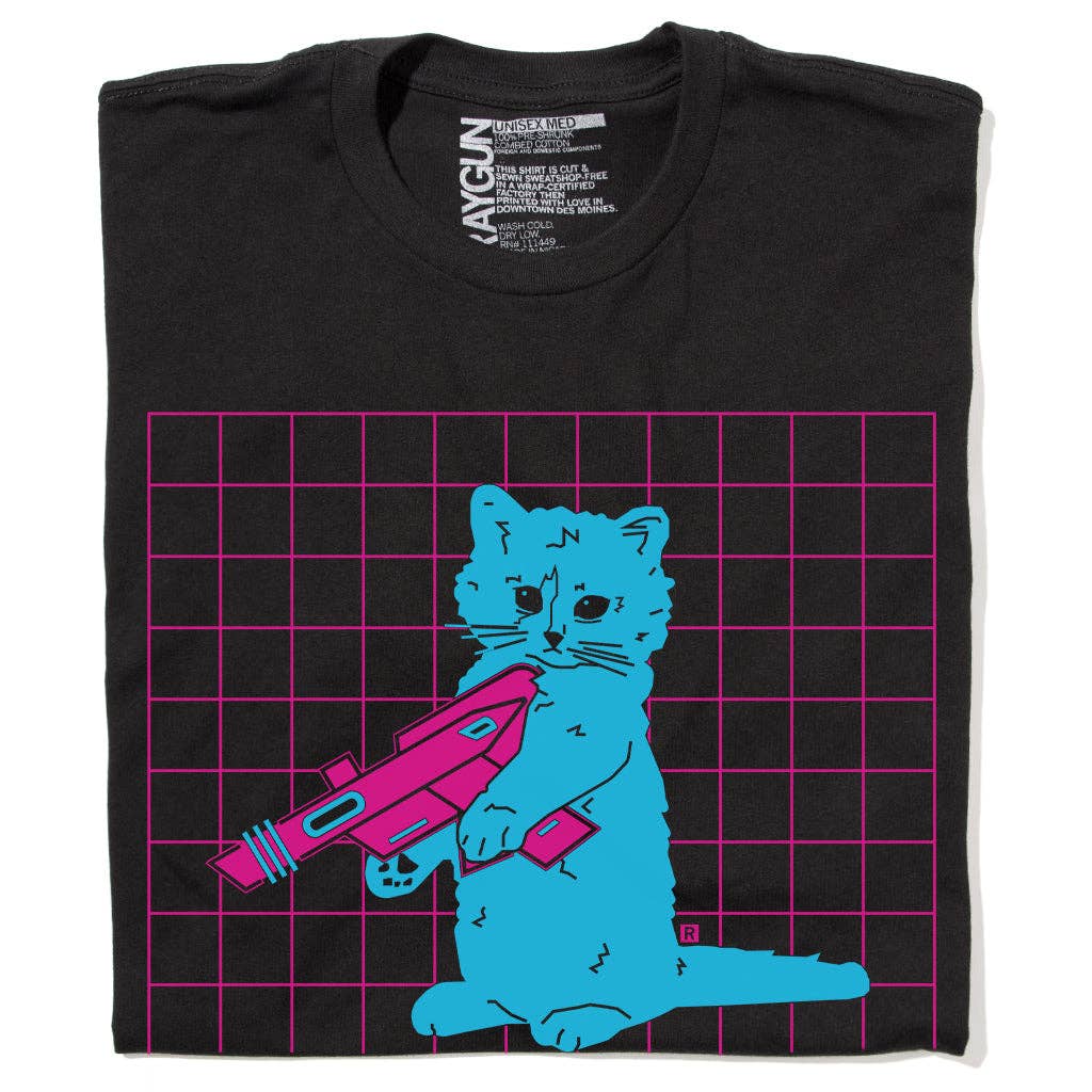 RAYGUN - Pew Pew Pew Vaporwave Black: Standard Large - Black