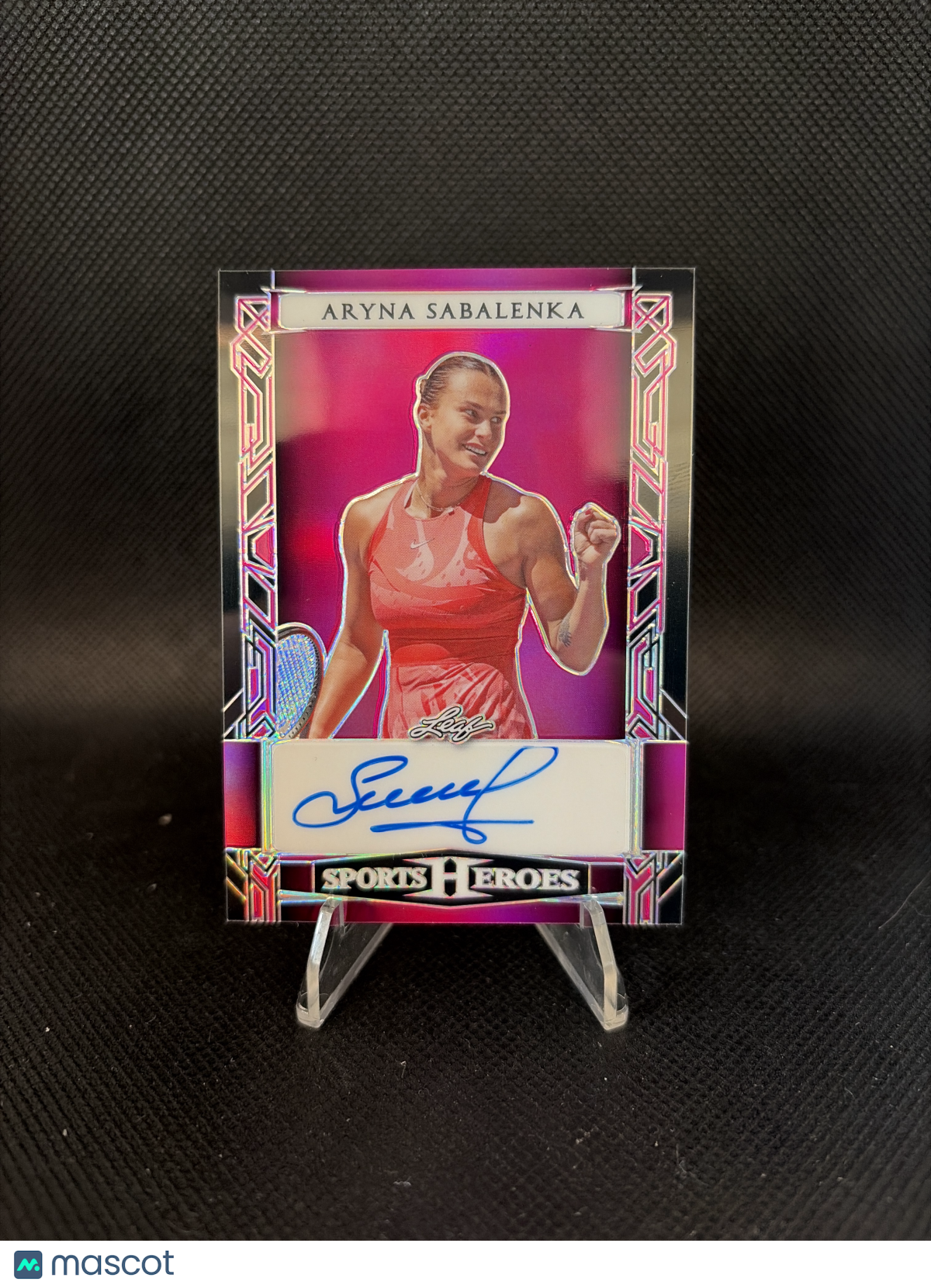 2024 Leaf Sports Heroes Aryna Sabalenka Pink Auto /7