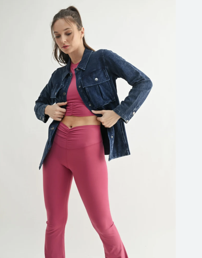 Mono B Chill Wash Jacket Button Up