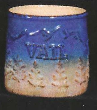 Vail Pottery Mug Blue and White
