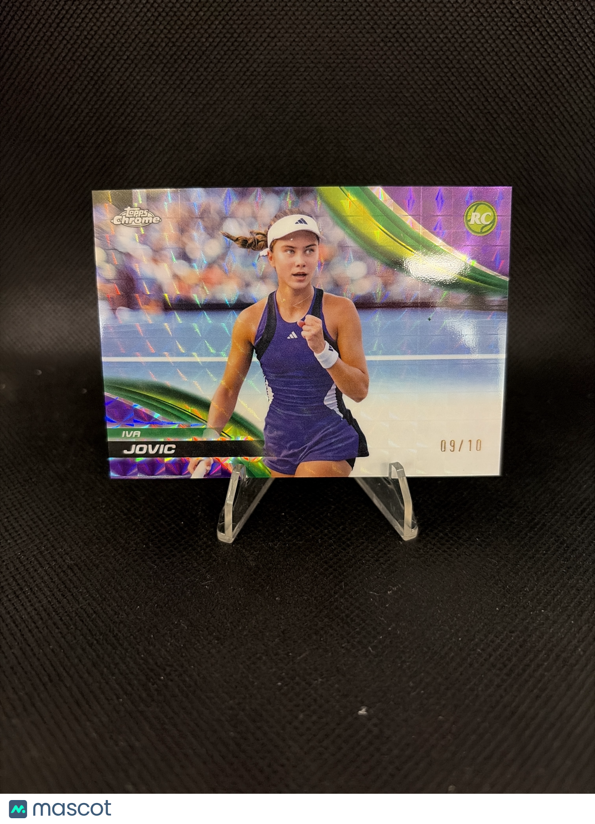 2025 Topps Chrome Iva Jovic Purple Geometric /10 RC