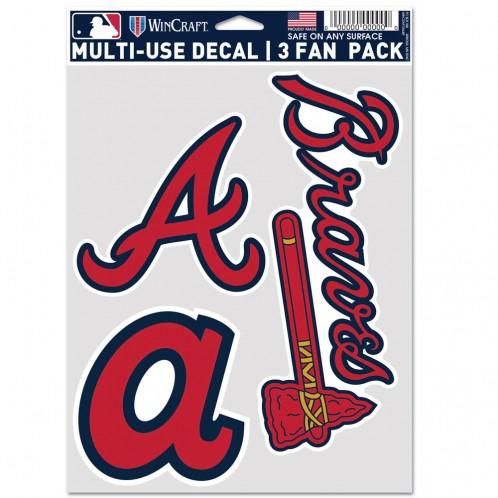 Atlanta Braves Multi Use Fan 3 Pack