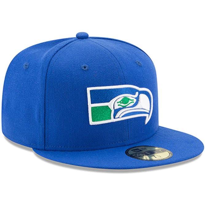 Seattle Seahawks Blue Retro New Era Snapback Hat