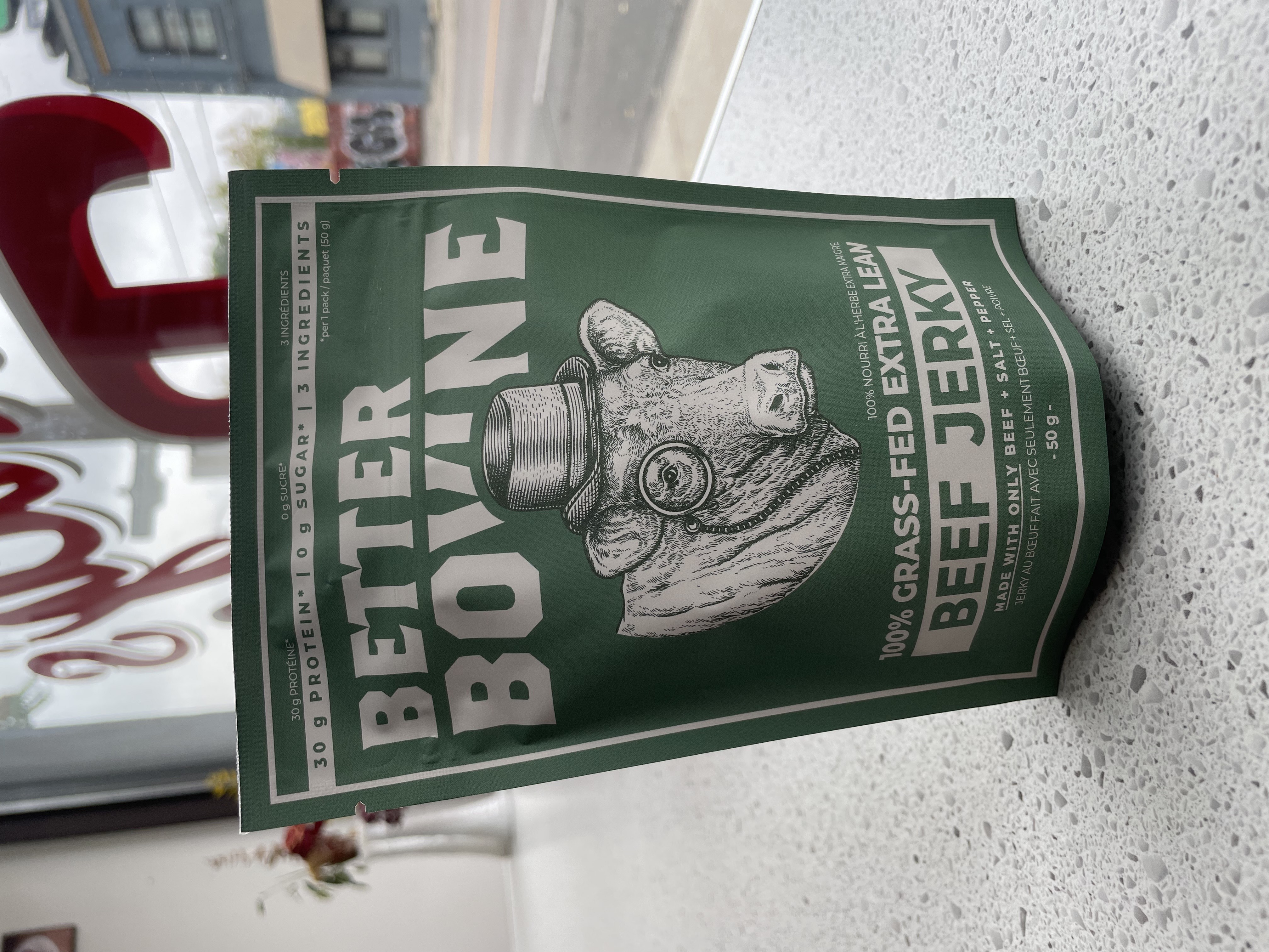 Better Bovine Grass-Fed Beef Jerky