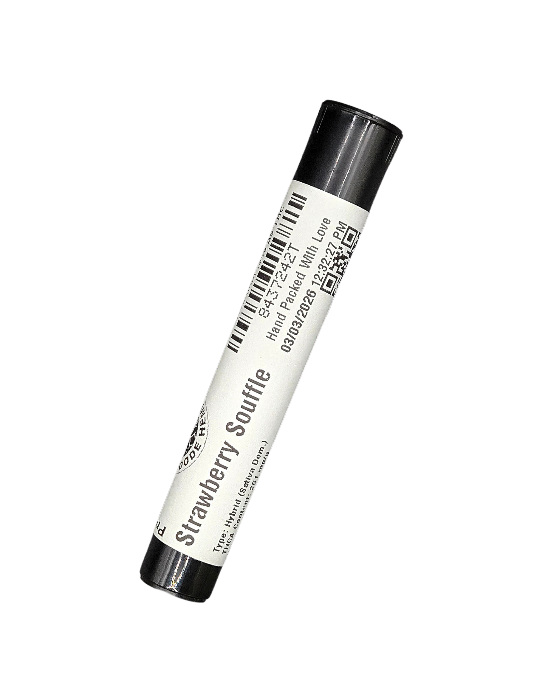 Strawberry Souffle THCA Pre-Roll - Hybrid (Sativa Dom.) - 1g Pre-Roll Cone