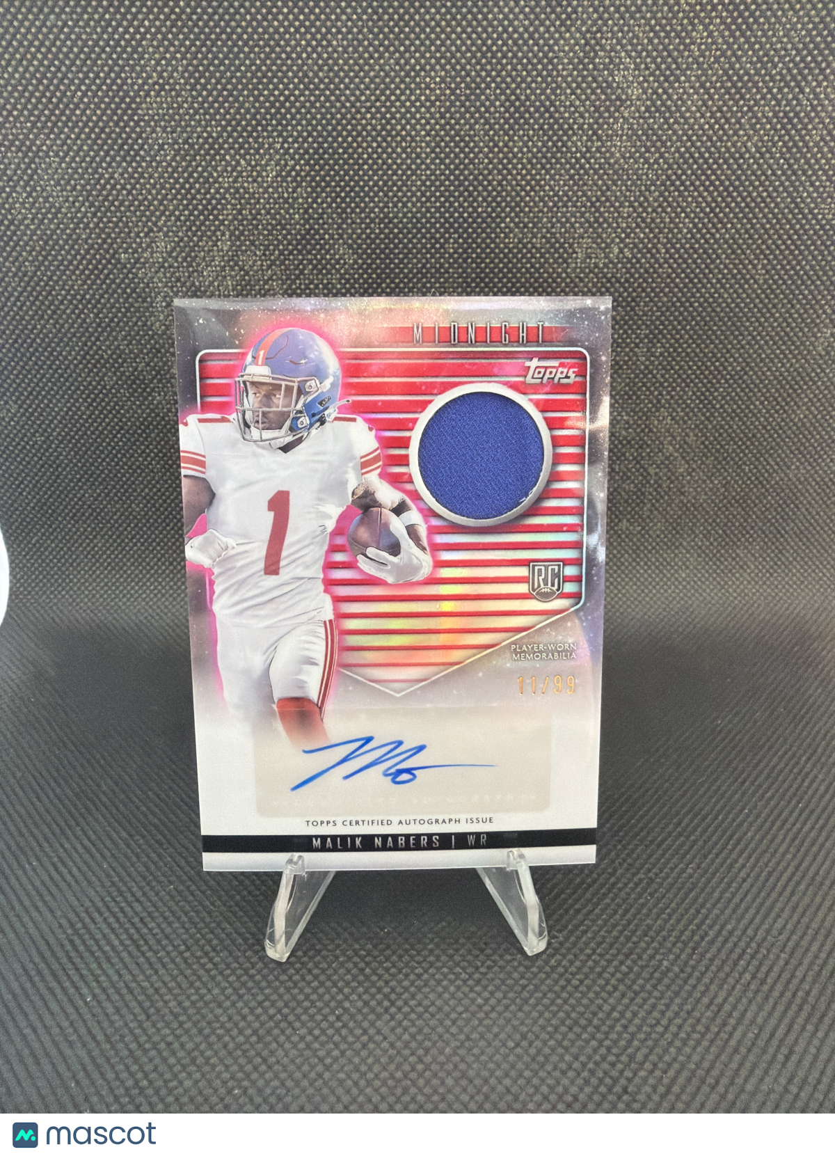2024 Topps Midnight Football Malik Nabers RPA /99 #RJA-MN