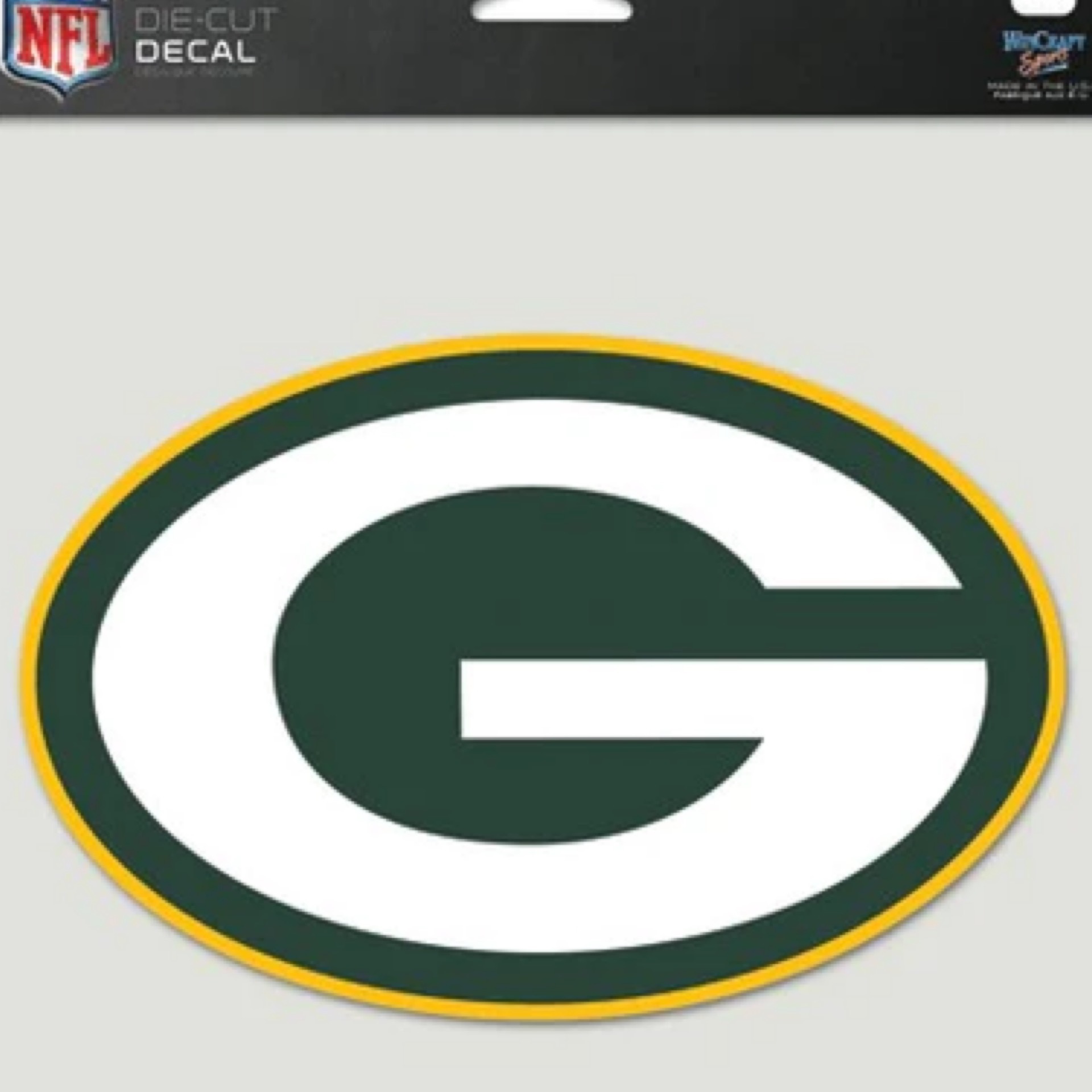 Green Bay Packers Perfect Cut Decal 8x8"