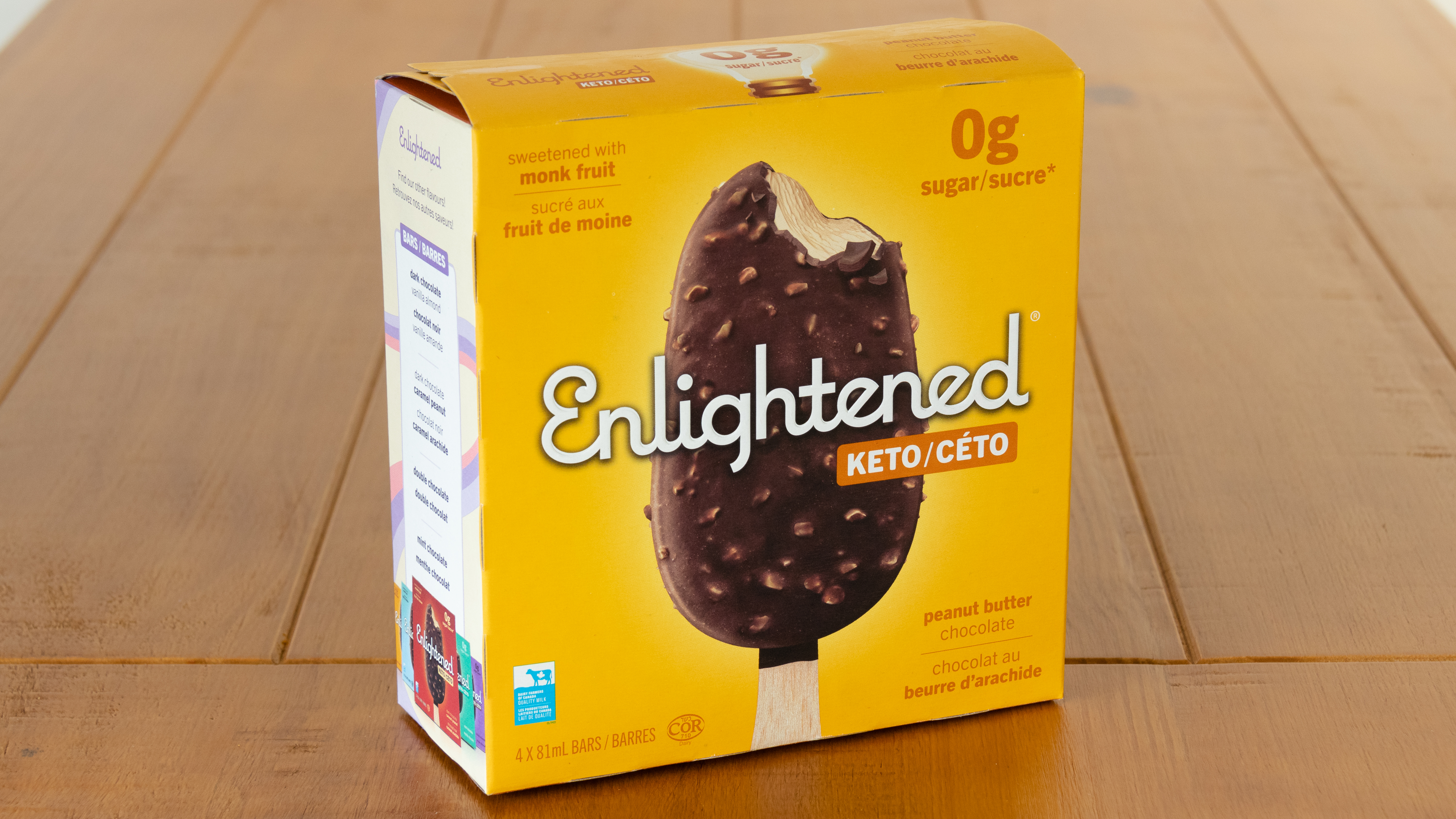Keto Enlightened Peanut Butter Chocolate Bars Enlightened (4pk)