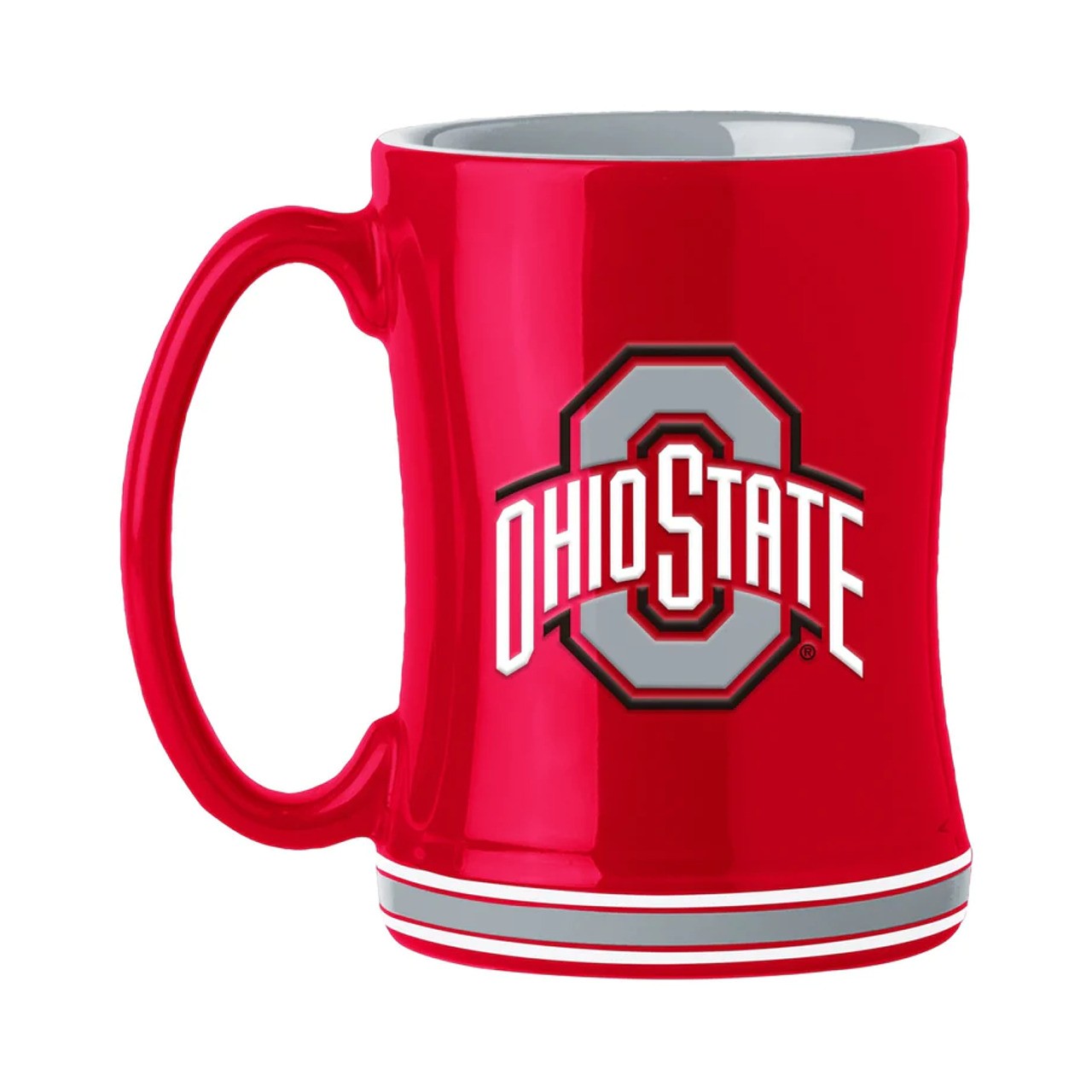 Ohio State Buckeyes Sculpted Coffee Mug 14oz