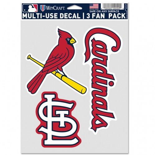 St. Louis Cardinals Multi Use 3 Pack Fan Decals