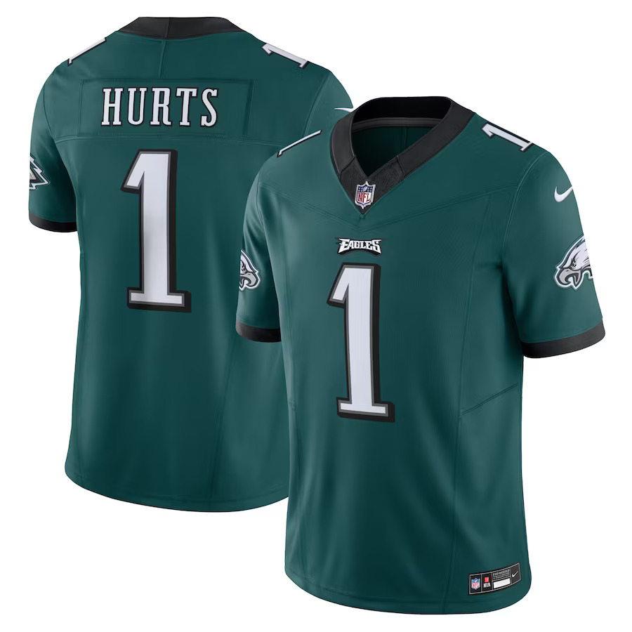 Philadelphia Eagles Jalen Hurts #1 Nike Home Limited F.U.S.E Jersey