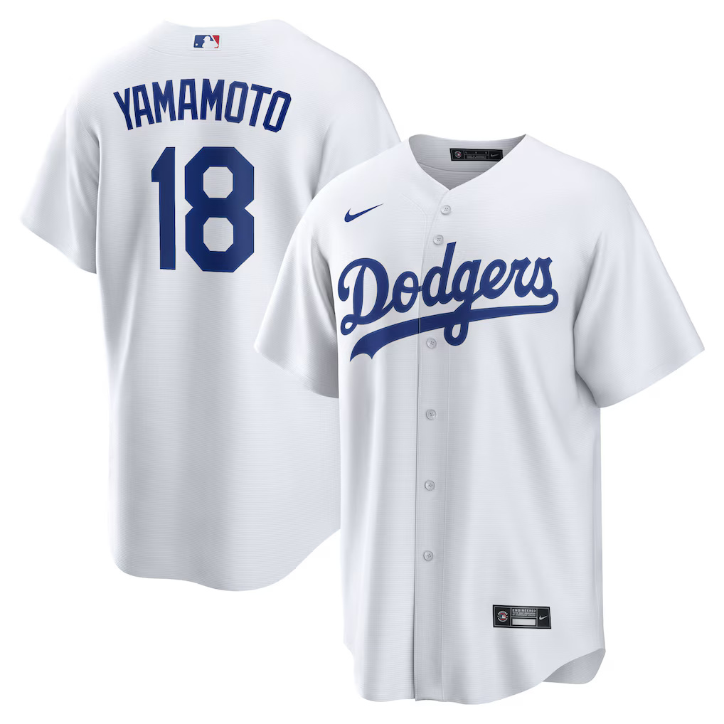 Los Angeles Dodgers Yoshinobu Yamamoto #18 Nike Home Jersey