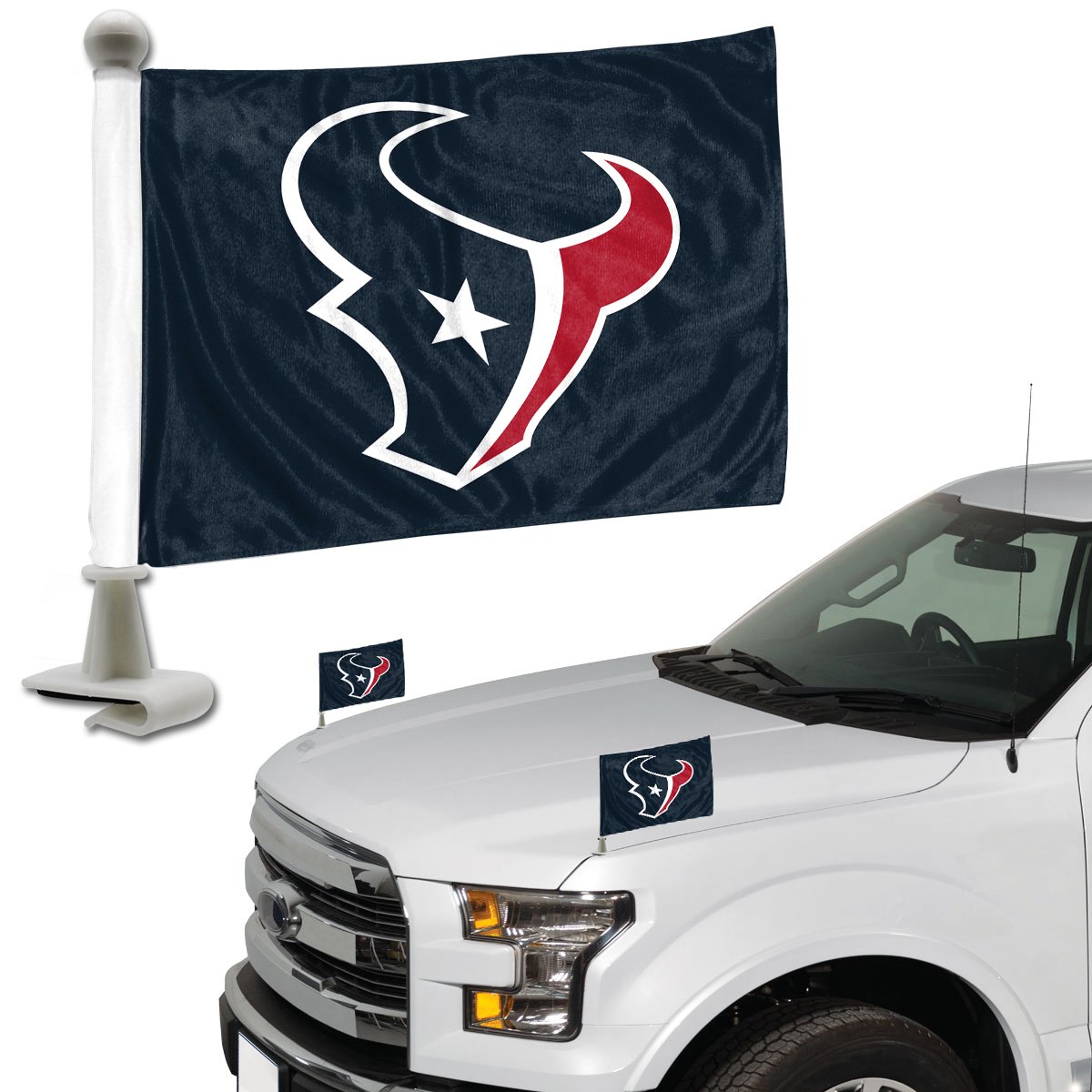 Houston Texans Ambassador Car Flags Set