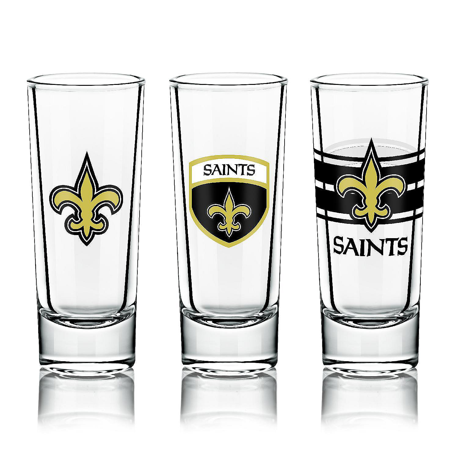 New Orleans Saints 6-pack Shot Glass Set