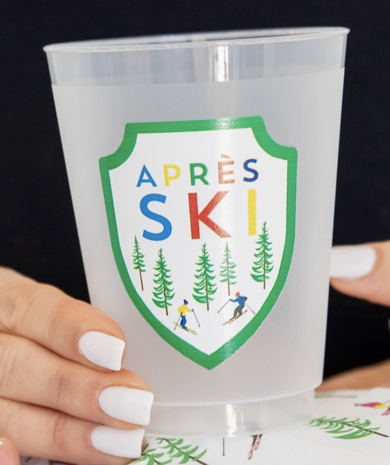 Apres Ski Patch Shatterproof Cup Set