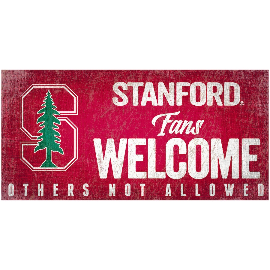 Stanford Cardinal Wood Welcome Sign