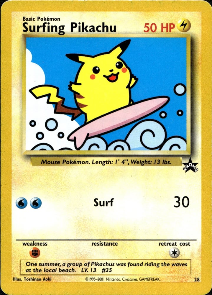 Surfing Pikachu - BASEP 28/53