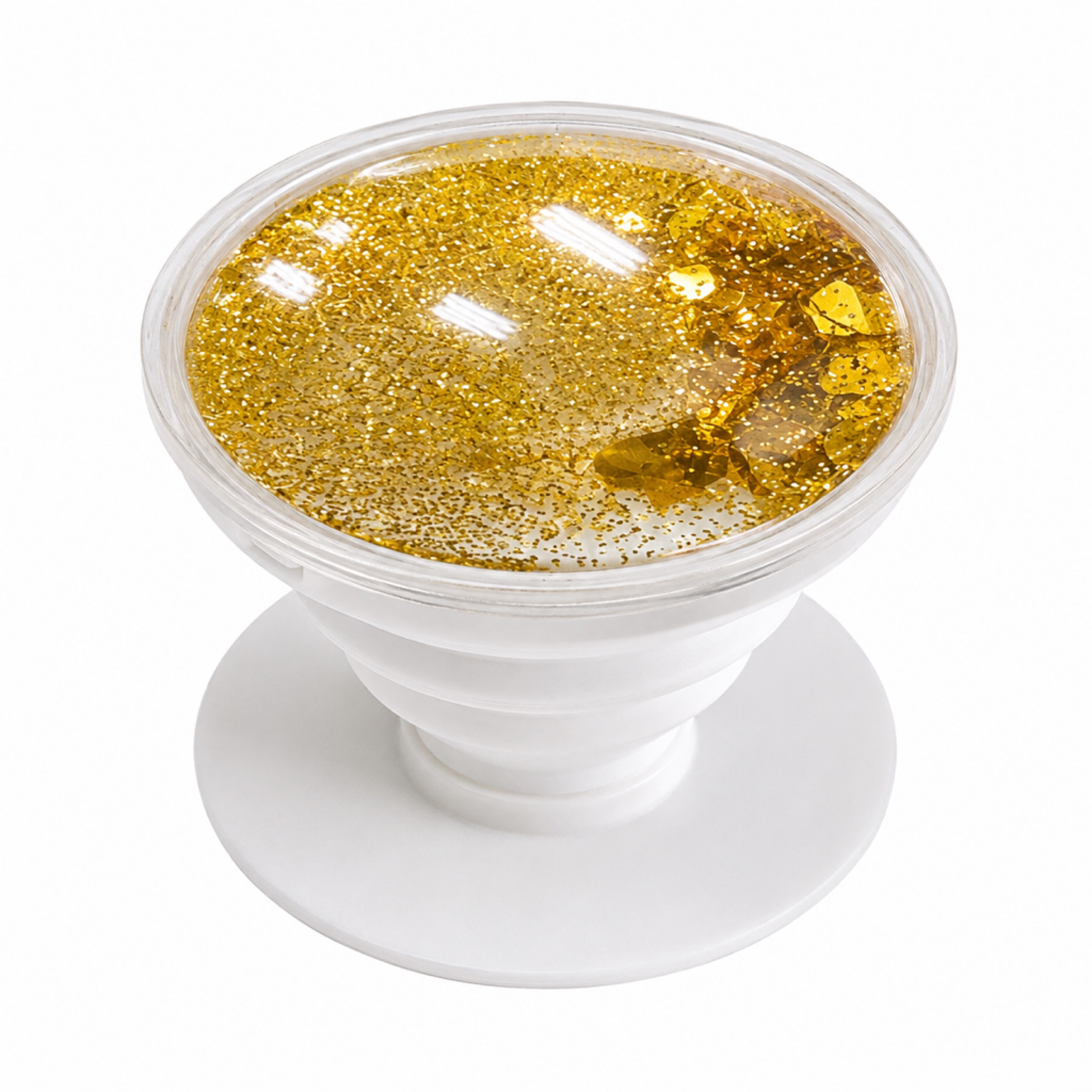 Gold Glitter Phone Grip Stand