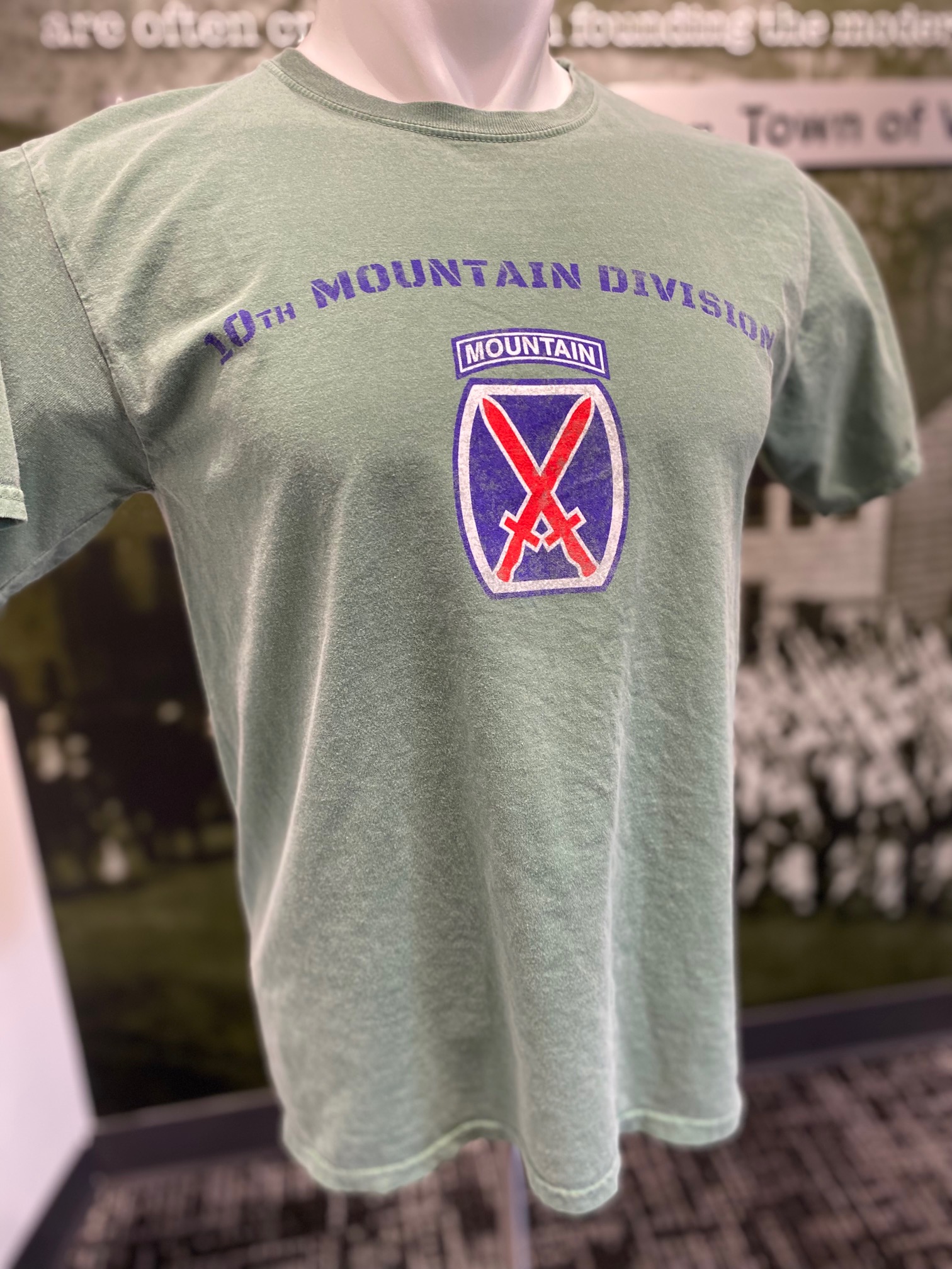 10th Mountain Division Green Short Sleeve T-shirt