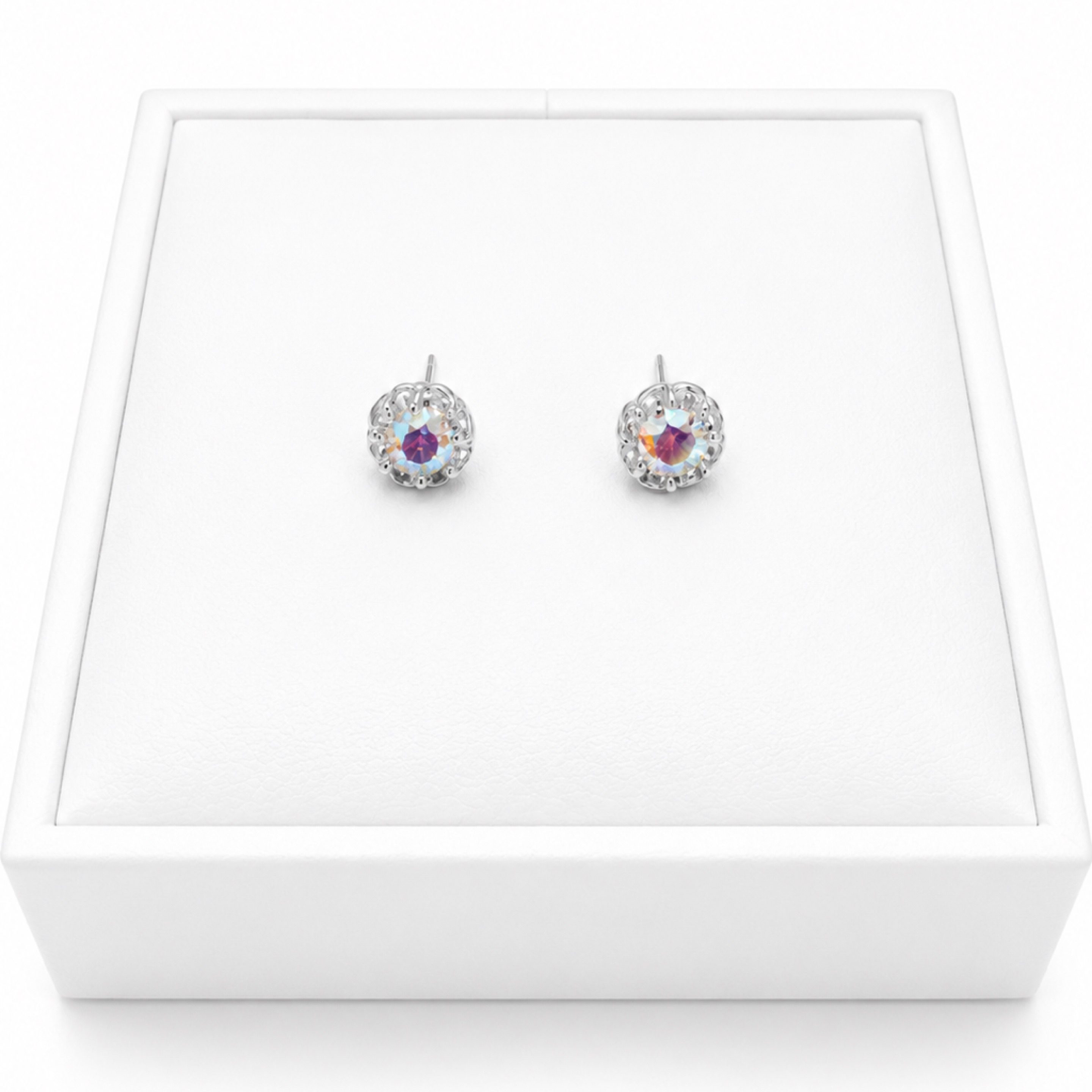 Moissanite Pink Earings 