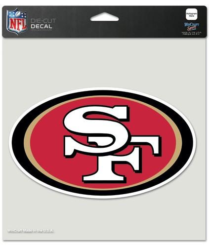 San Francisco 49ers Perfect Cut Decal 8x8"