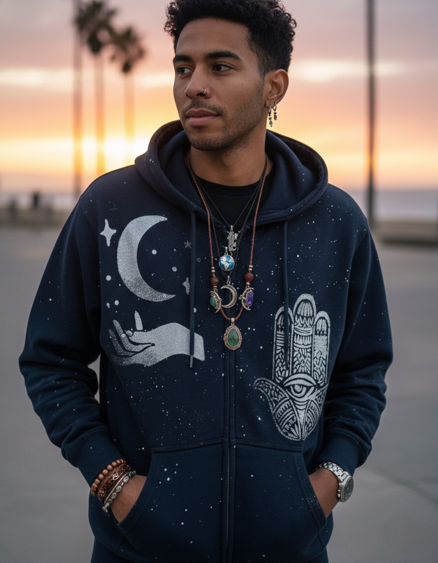 Touch The Stars Zip Up Hoodie