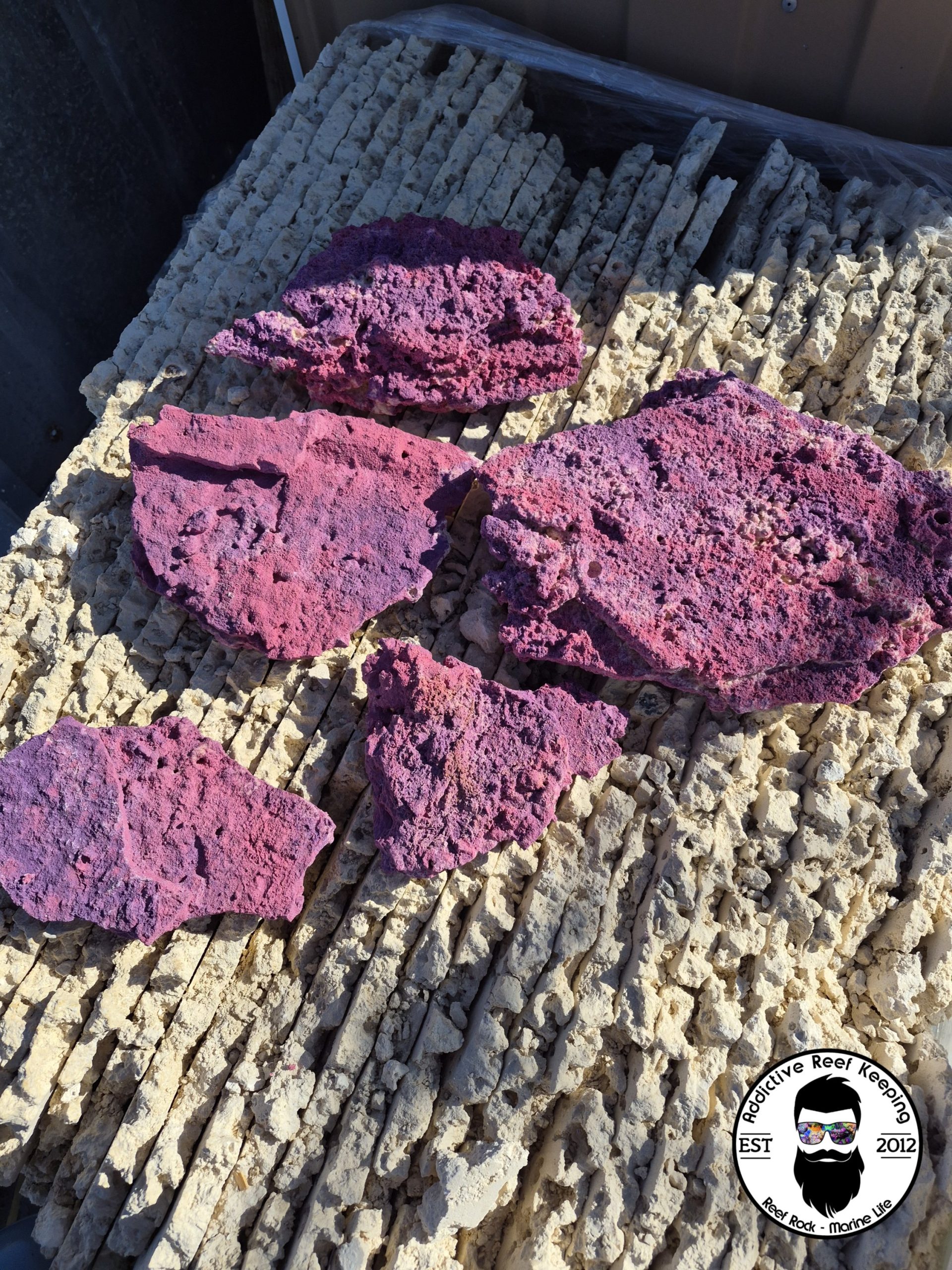 ARK Coralline Premium Shelf Rock Colored Assortment of Sizes