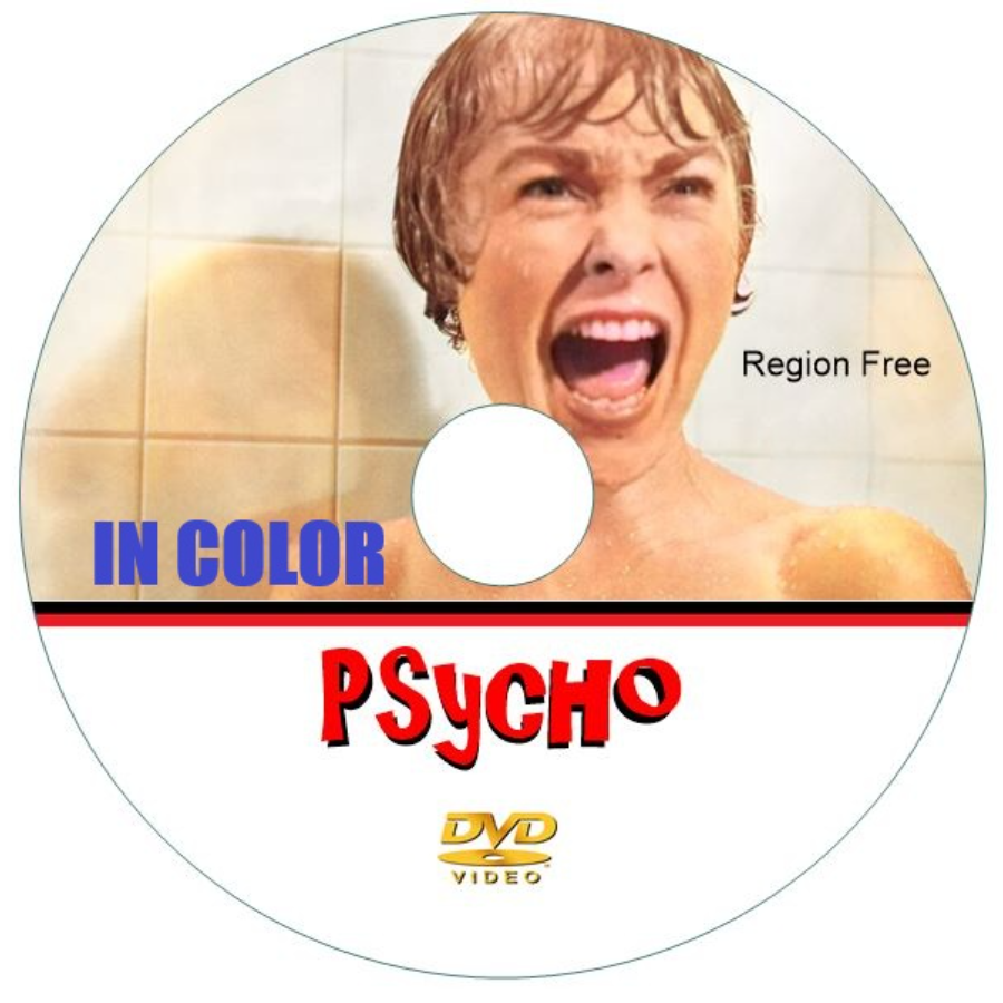 Psycho (1960) in color, DVD