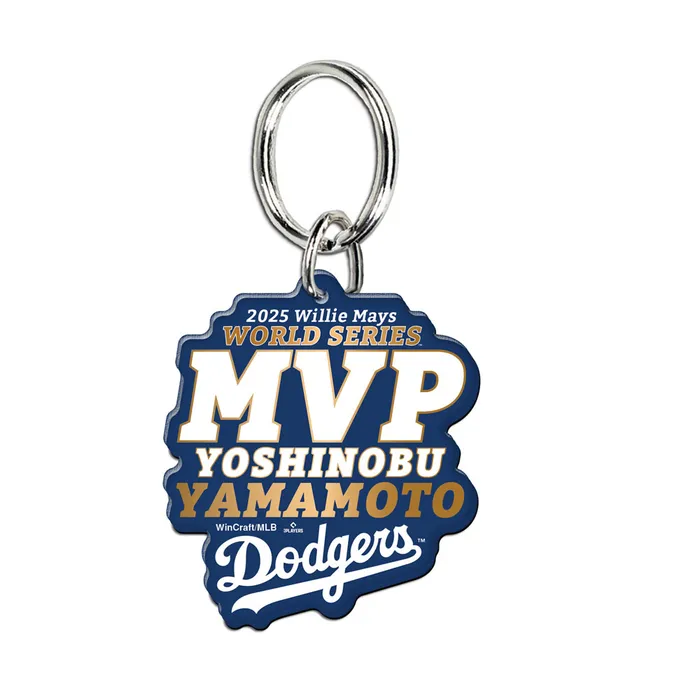 Los Angeles Dodgers Yoshinobu Yamamoto 2025 World Series MVP Premium Acrylic Keychain