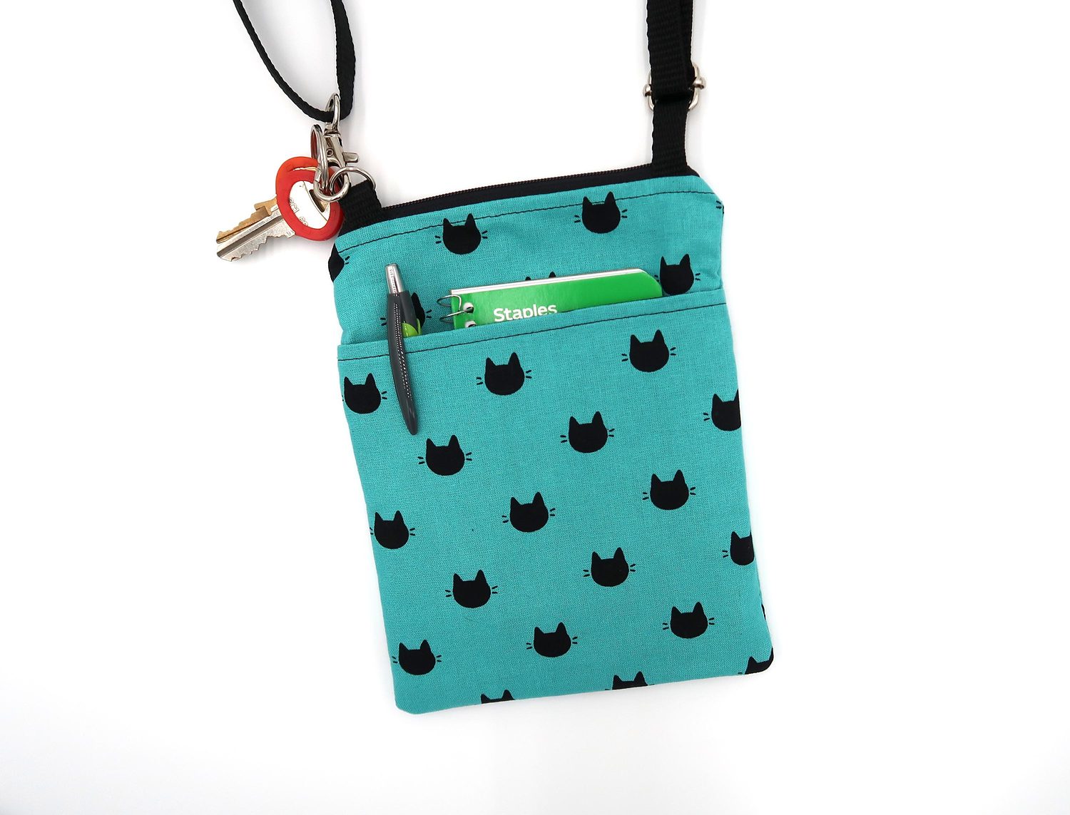 Small Crossbody Bag – Kitty Dots, photo 5 of 6
