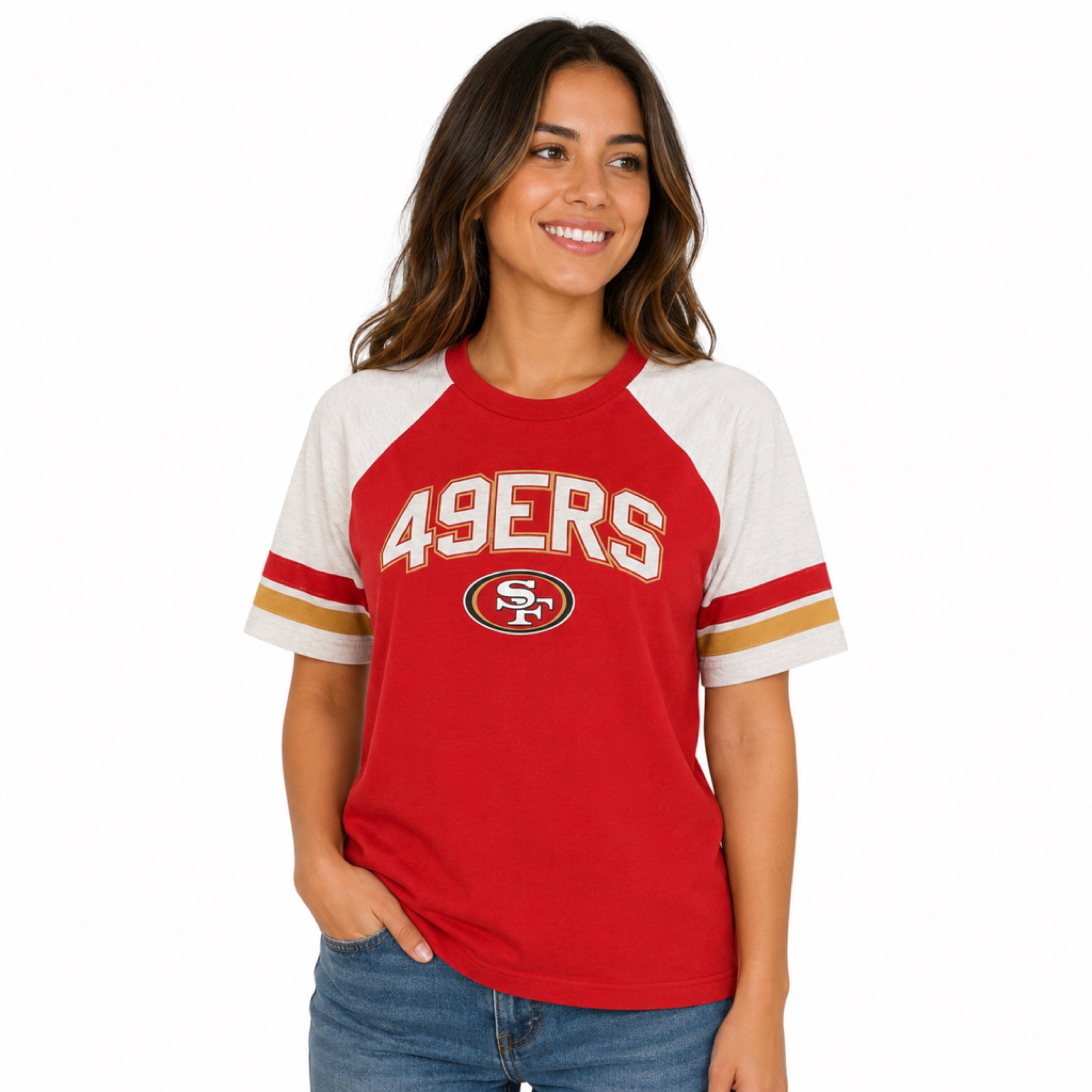 San Francisco 49ers Ladies G34HER Embroidered Last Chance Shirt