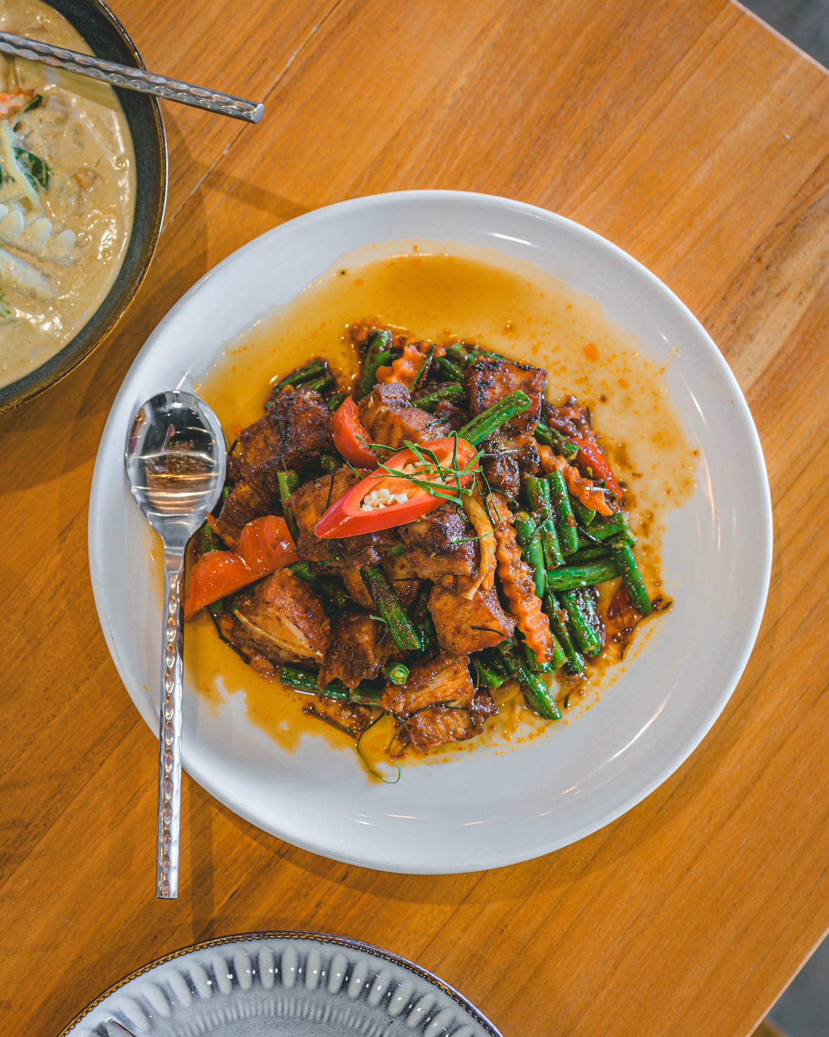 Pad Prik Khing Moo Grob