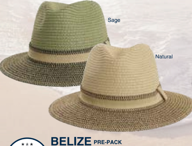 AHM Belize Sun Hat Straw OS