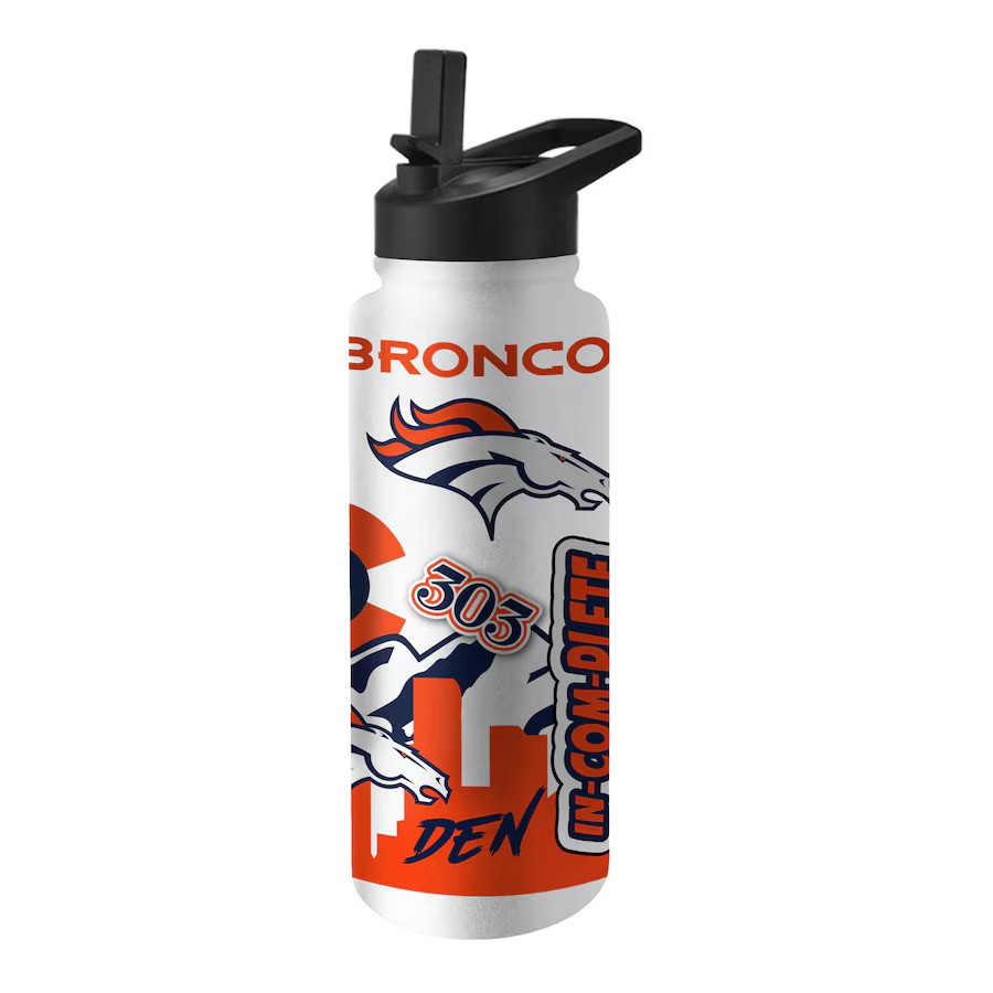 Denver Broncos Native Quencher Stainless Steel Bottle 34oz