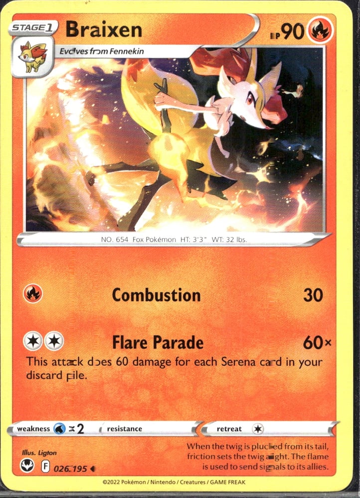 Braixen - SWSH12 26/195