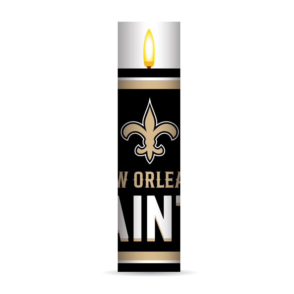 New Orleans Saints Electronic Candle