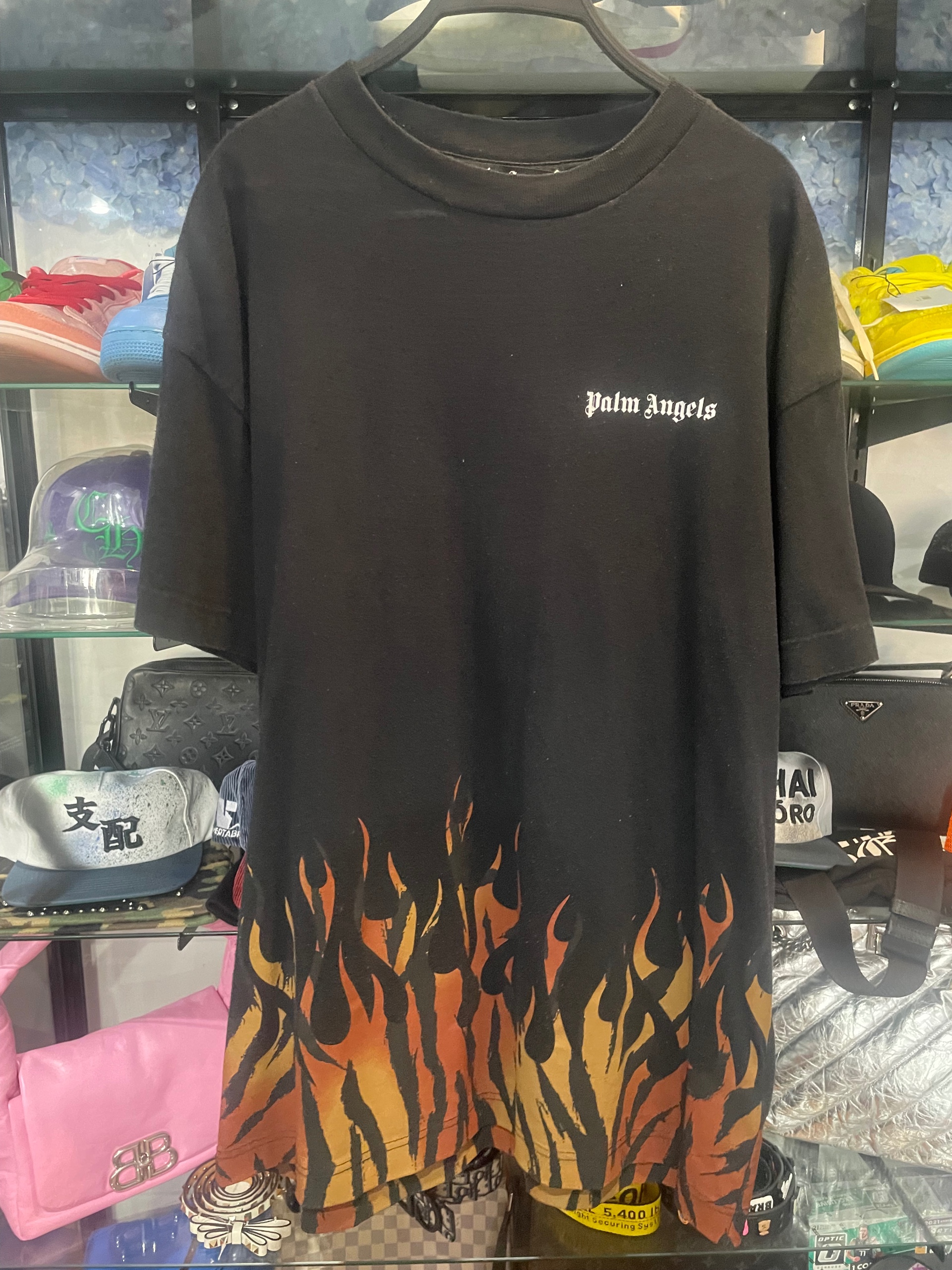 Palm angel flame t-shirt size xl (used)