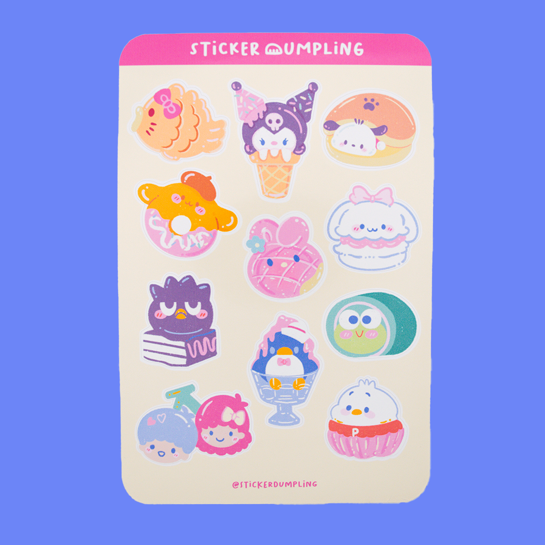 Sanrio Sweets Sticker Sheet