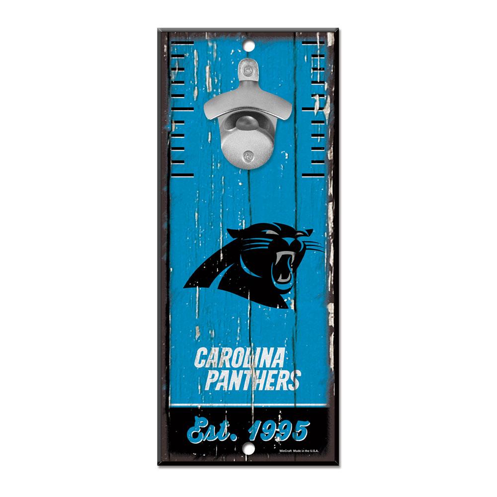 Carolina Panthers Wood Bottle Opener 5x11"