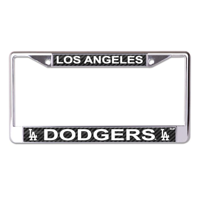 Los Angeles Dodgers Carbon Chrome License Plate Frame