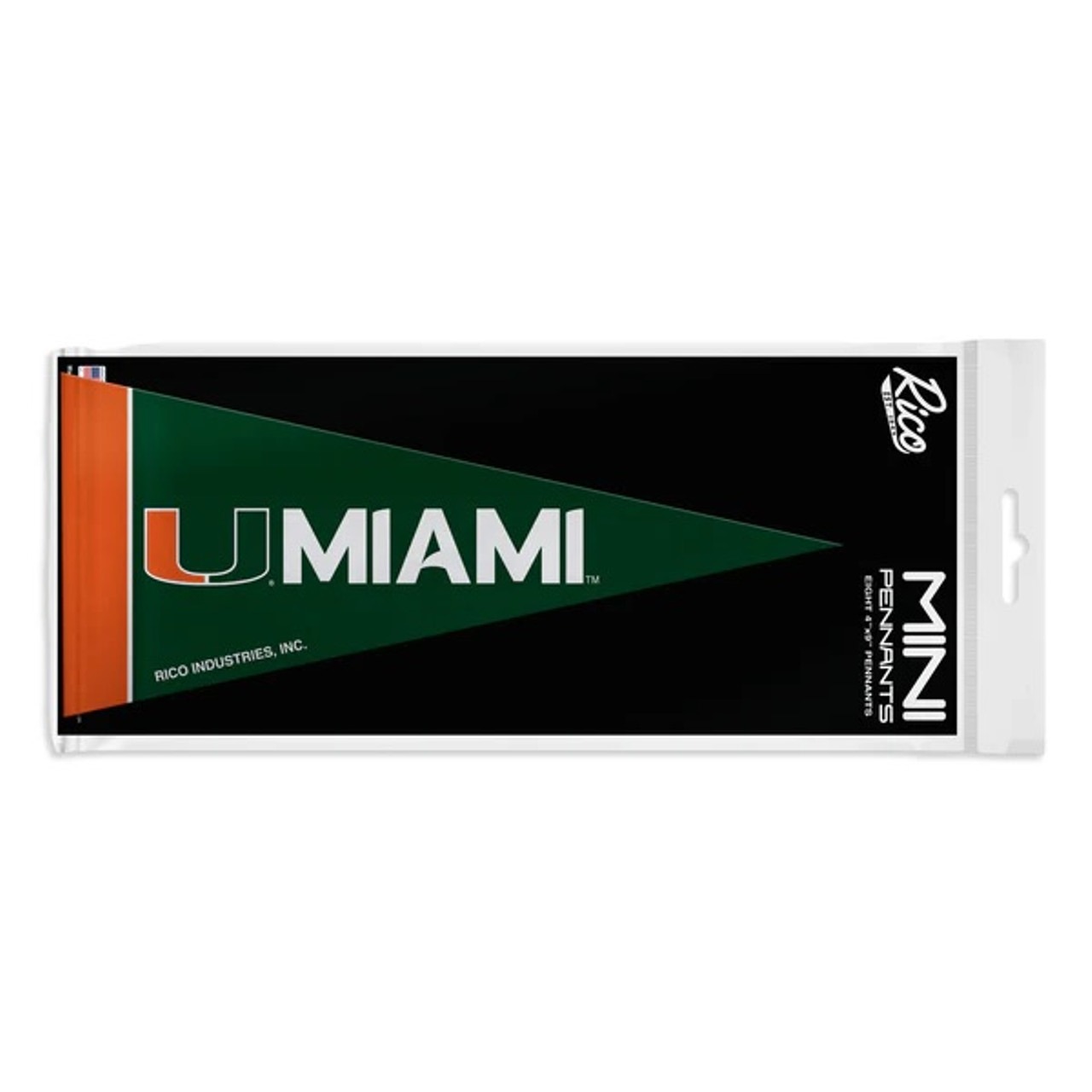 Miami Hurricanes 8 Piece Mini Pennants Set