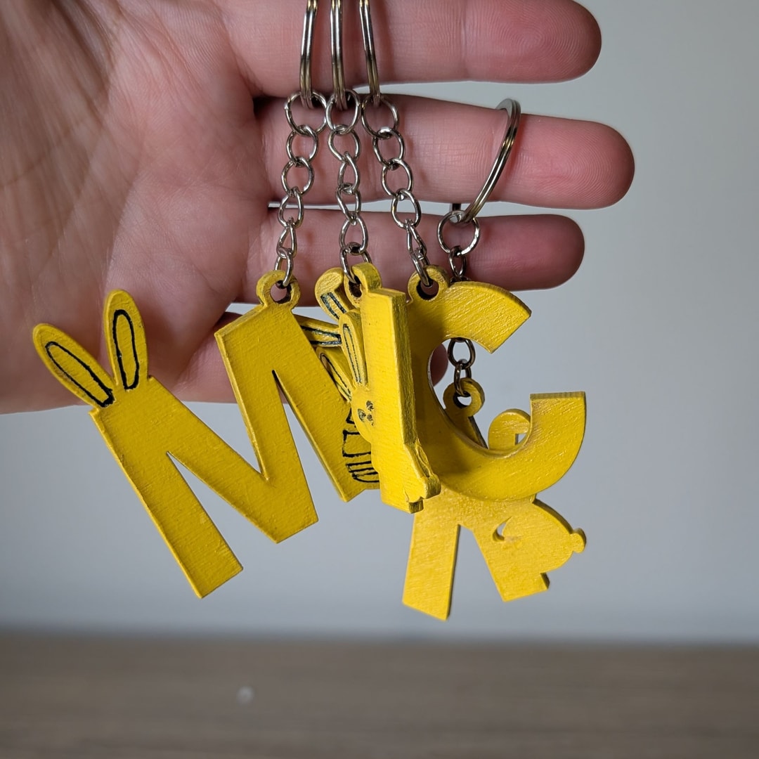 Easter Letter Keychain — C — photo 2 of 2