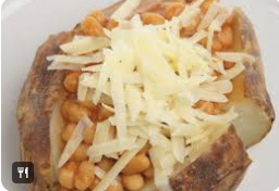 Jacket Potato with Cheese & Beans