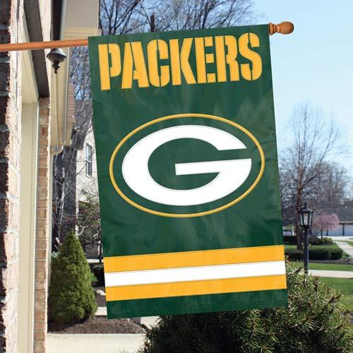 Green Bay Packers Embroidered 2-Sided Banner 28x44"