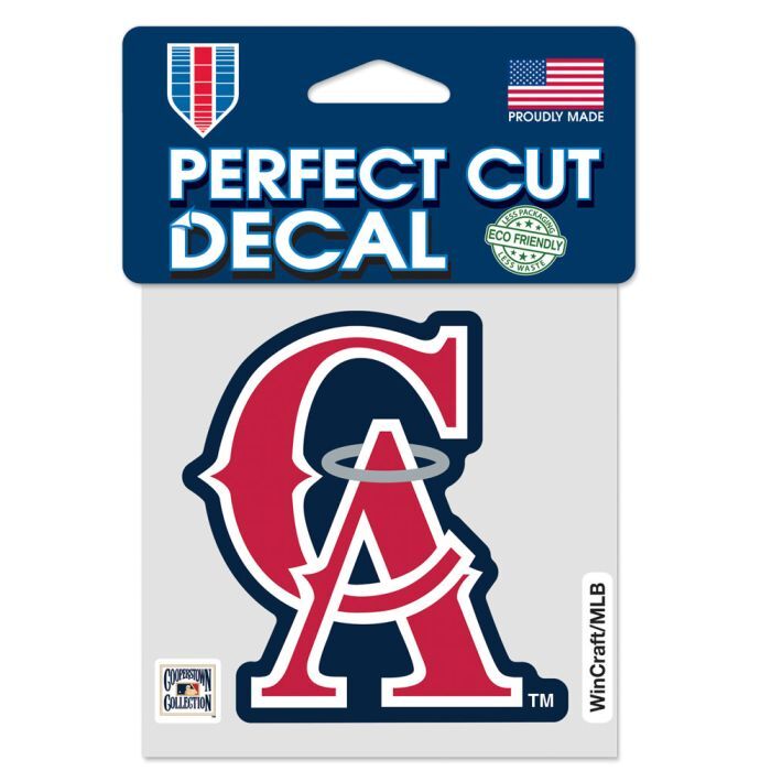 Los Angeles Angels 1993 Cooperstown Perfect Cut Decal 4x4"