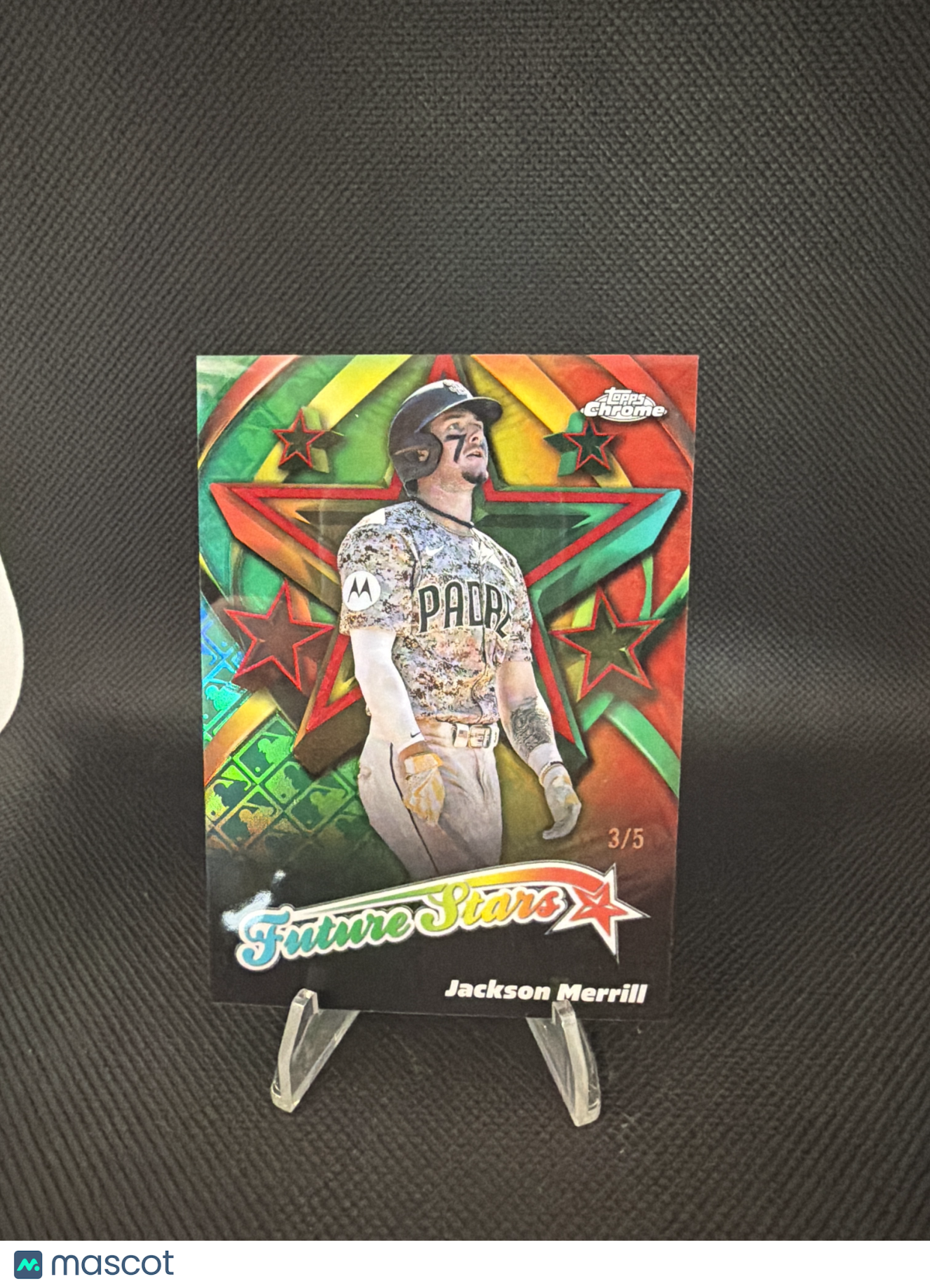 2025 Topps Chrome Future Stars Jackson Merrill Logo Refractor /5