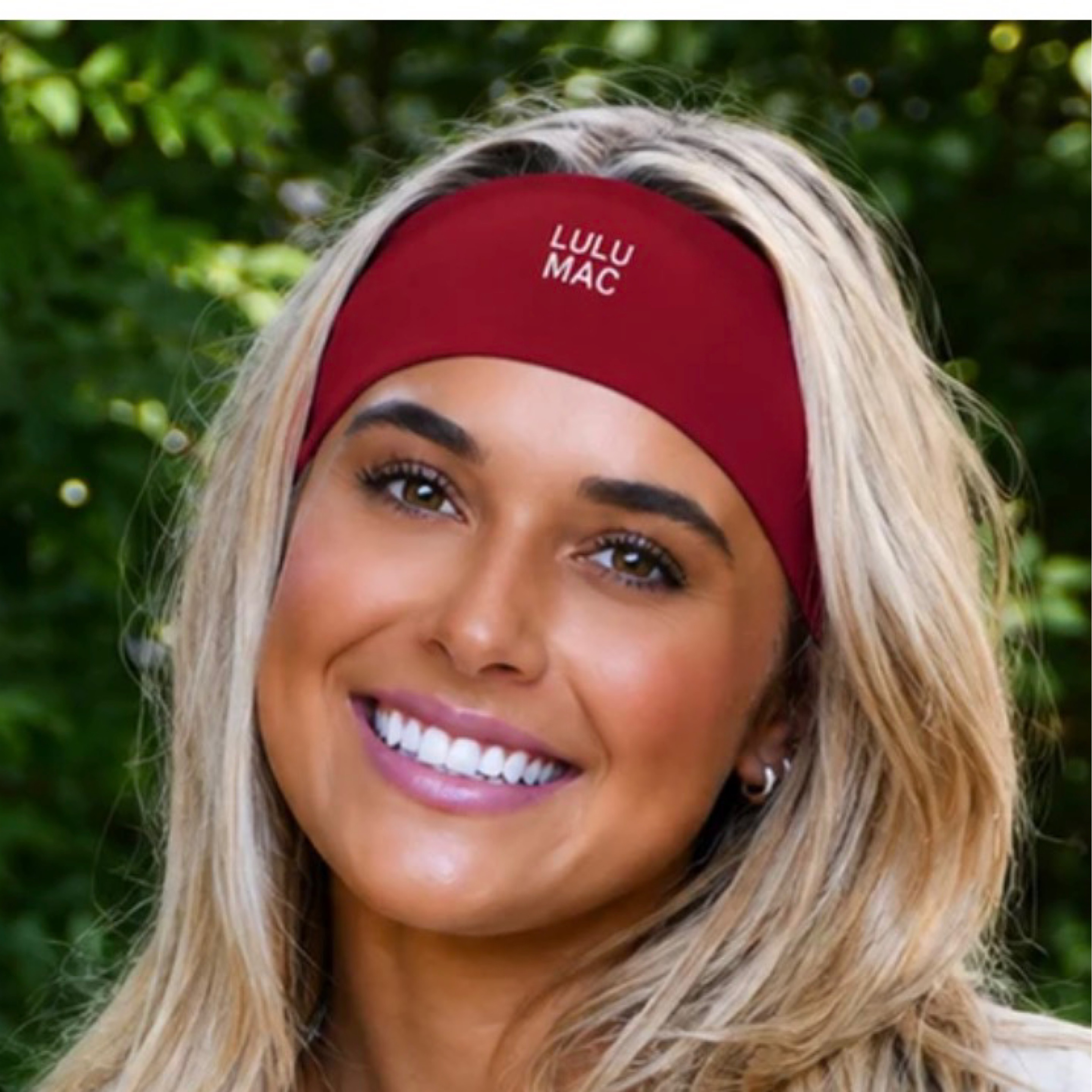 LuluMac headband crimson — Bama Tan boutique, Tuscaloosa AL