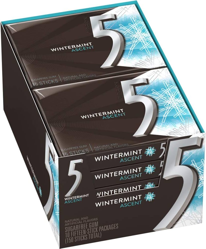 Five Gum 12 Ct 15 Sticks Wintermint Tray