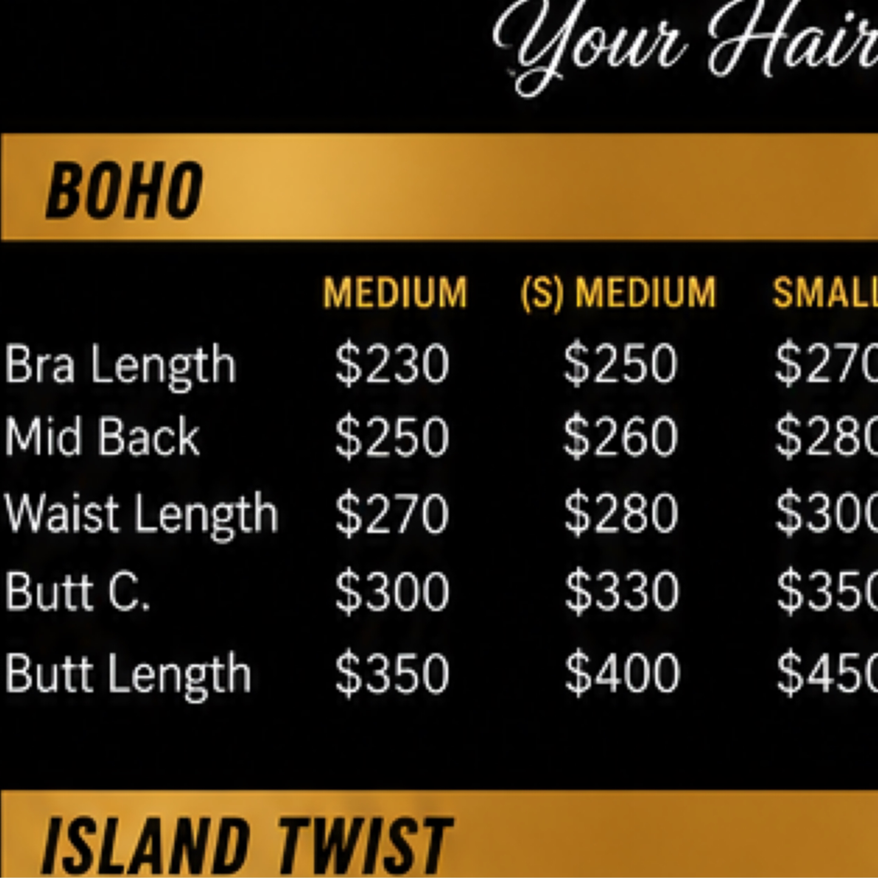 Boho knotless braids