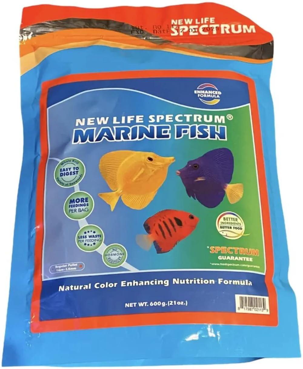 SPC02116 New Life Spectrum Marine Regular Sinking Pellets Fish Food